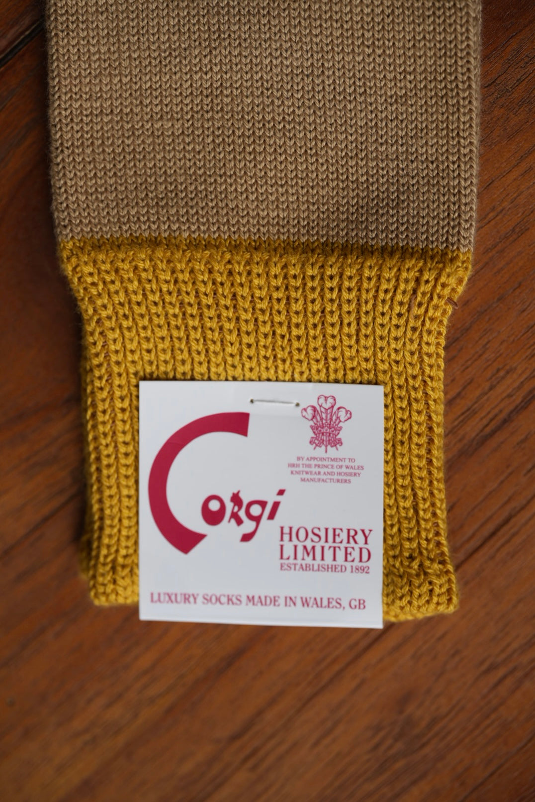 Corgi Heel & Toe Socks. -Yellow-