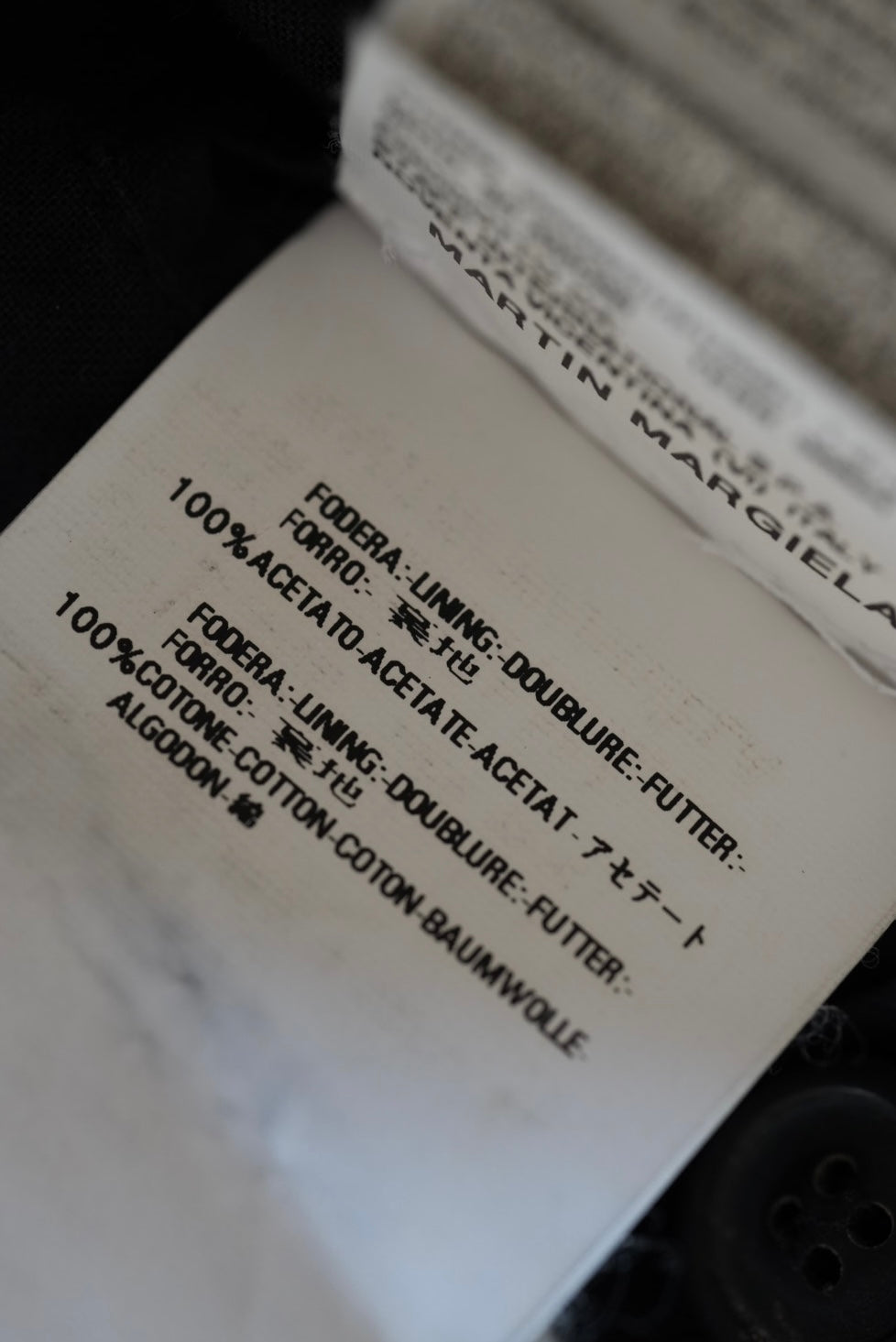 08's Martin Margiela ⑩ Jacket made in Italy.