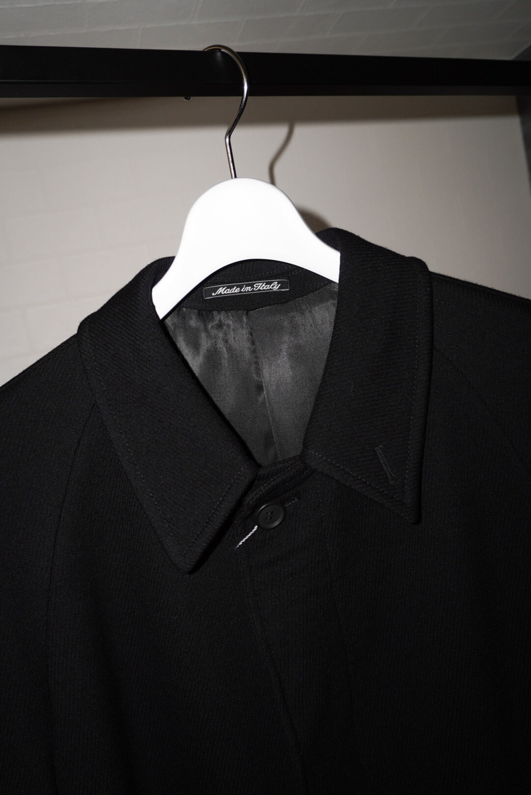 Giorgio Armani Balmacaan Coat made in Italy. -Dead Stock-