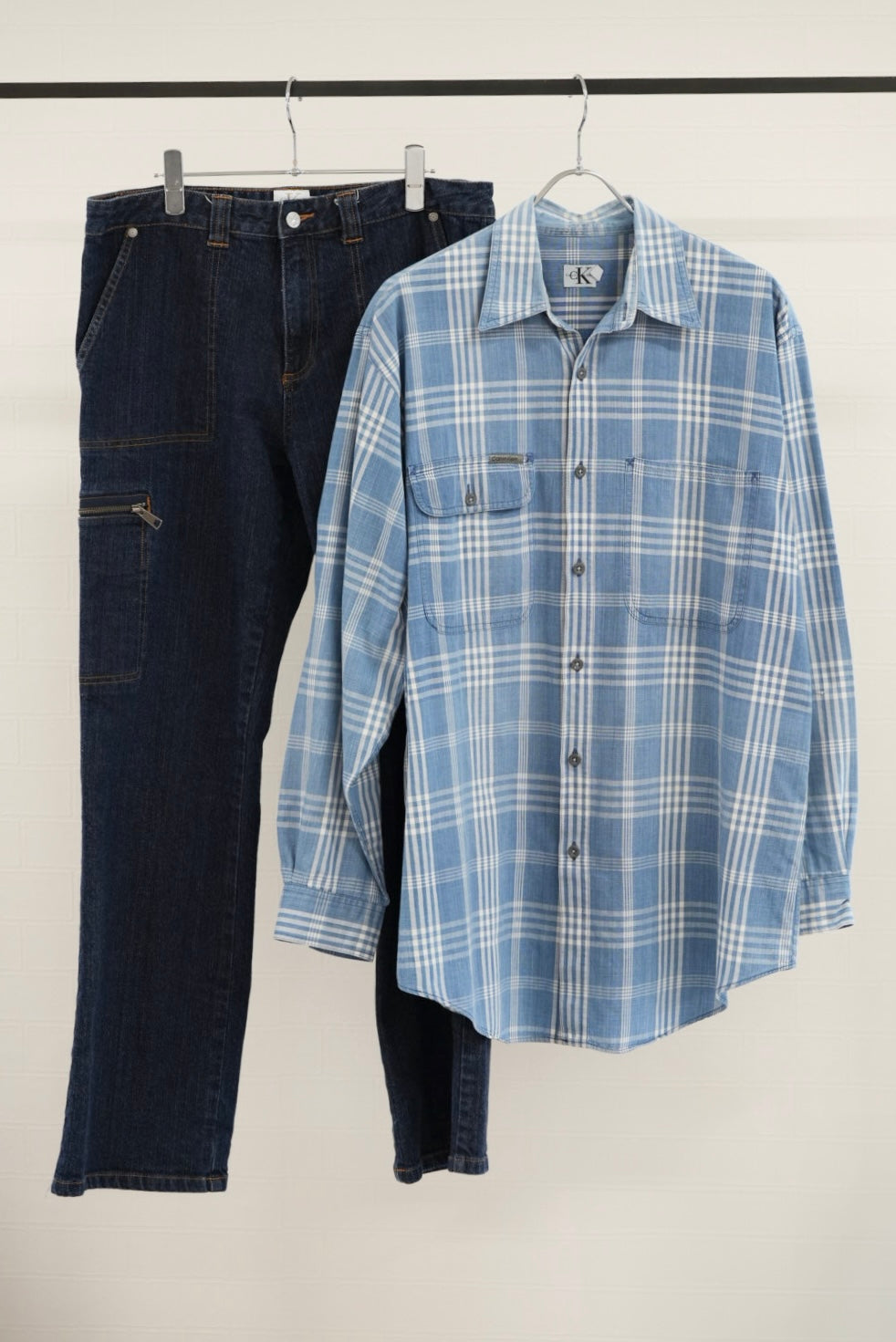 90's Calvin Klein Jeans Check shirt.