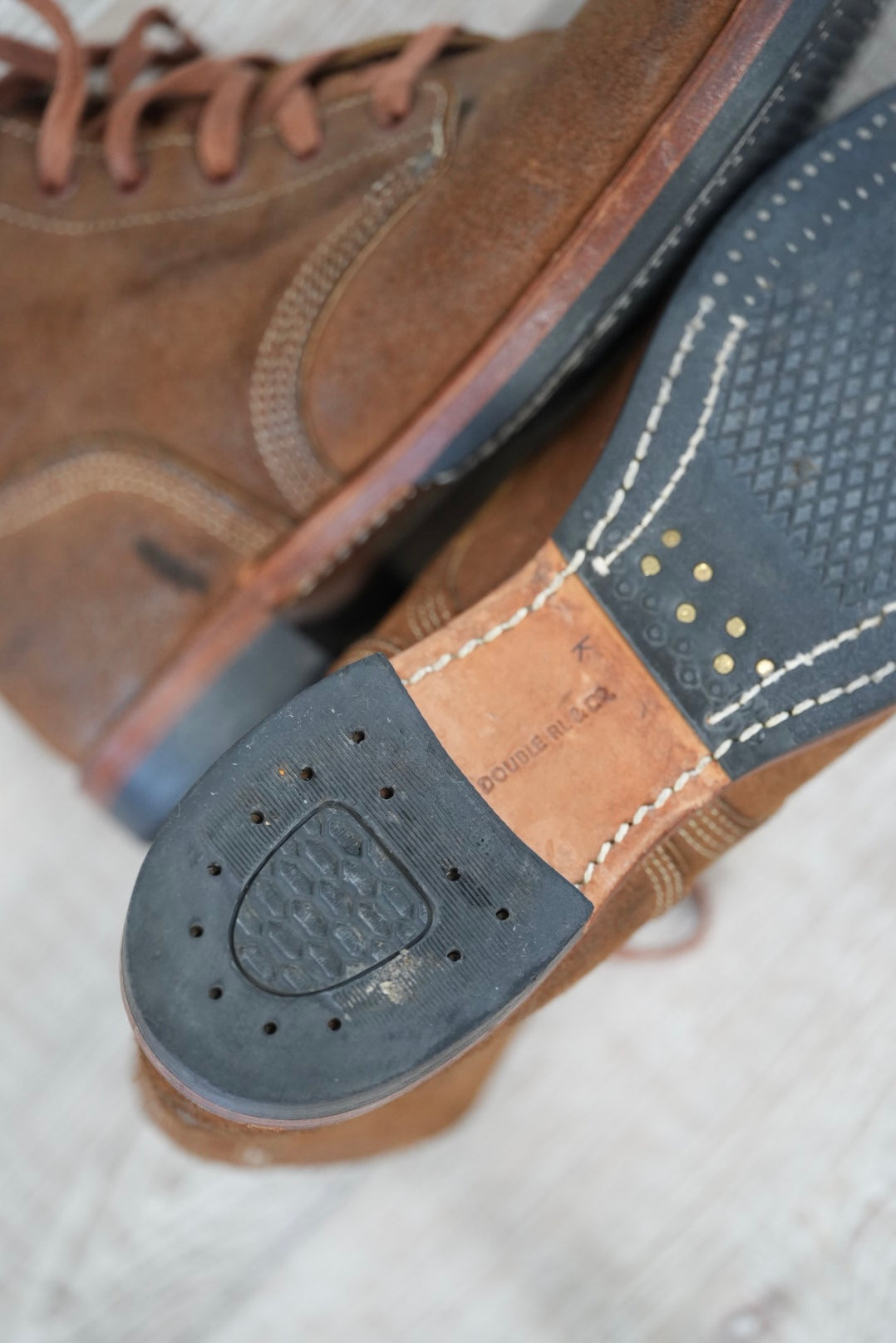 RRL40's M-43 Service Boots Bench made in USA.