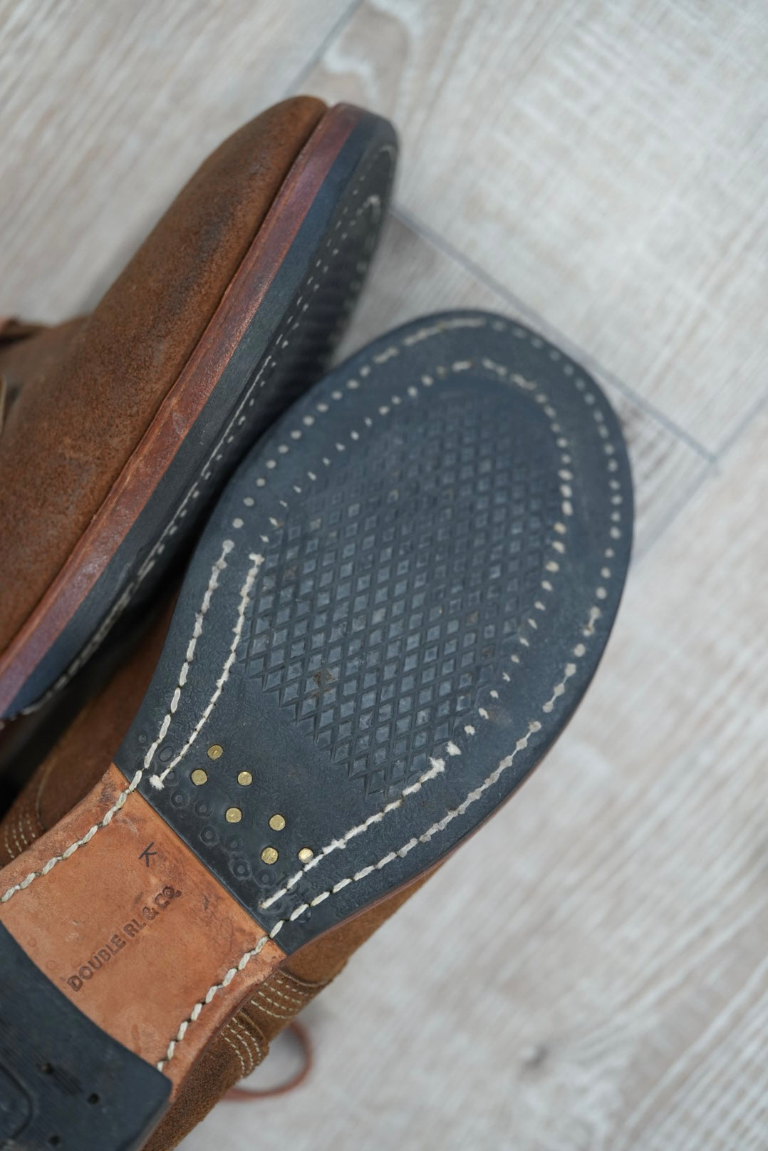 RRL40's M-43 Service Boots Bench made in USA.
