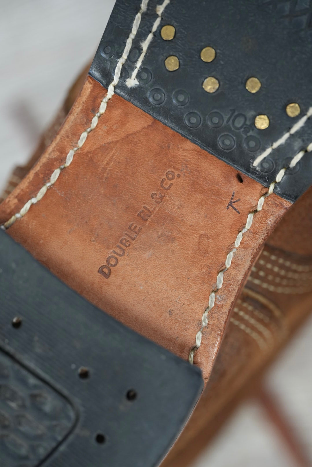 RRL40's M-43 Service Boots Bench made in USA.