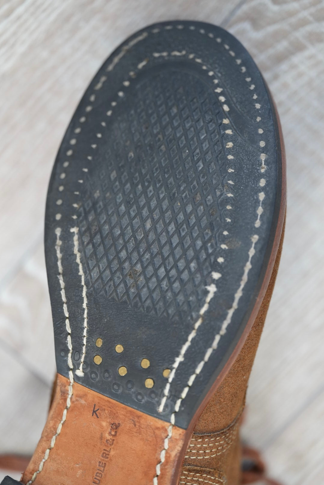 RRL40's M-43 Service Boots Bench made in USA.