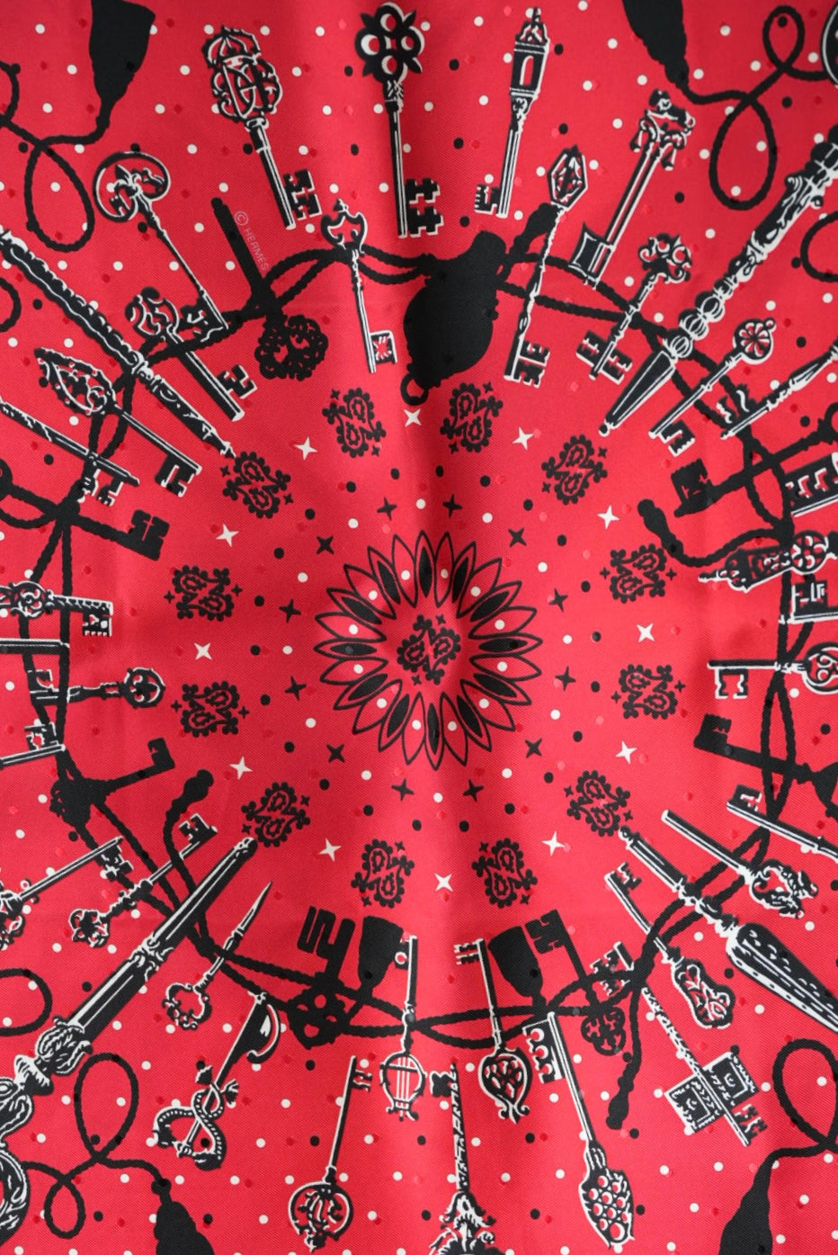 Hermès Silk Bandana 55 made in France.