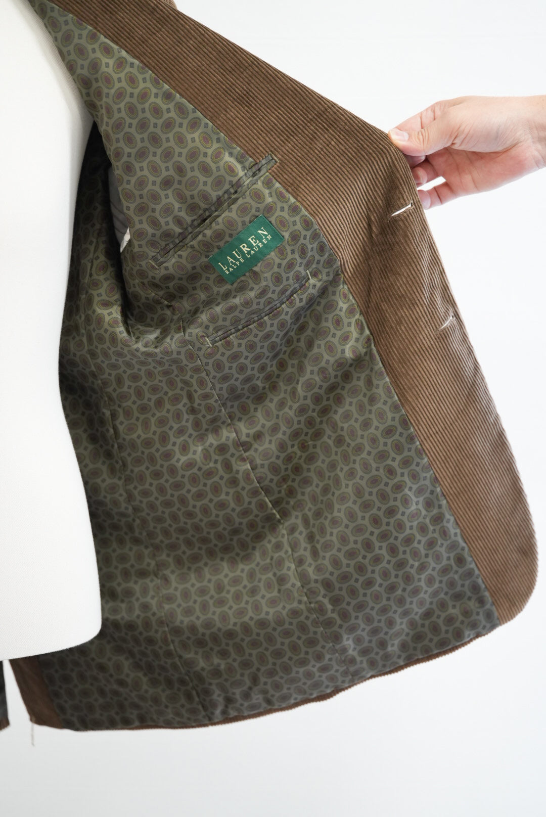 LAUREN RALPH LAUREN Corduroy Elbow patch Jacket.