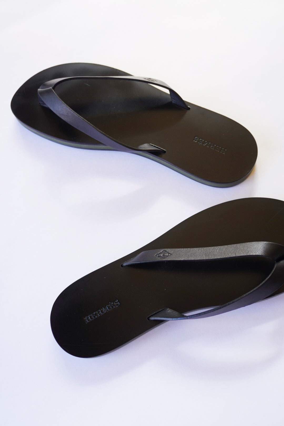 Hermès Leather Sandals.