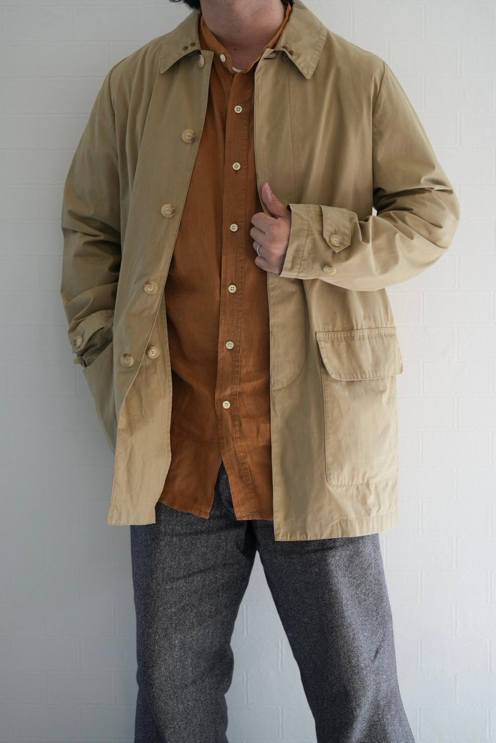 90's Ralph Lauren Cotton Poplin Coat.
