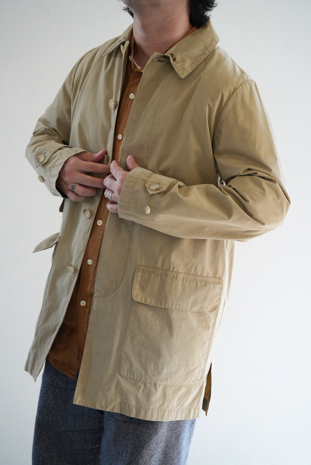 90's Ralph Lauren Cotton Poplin Coat.