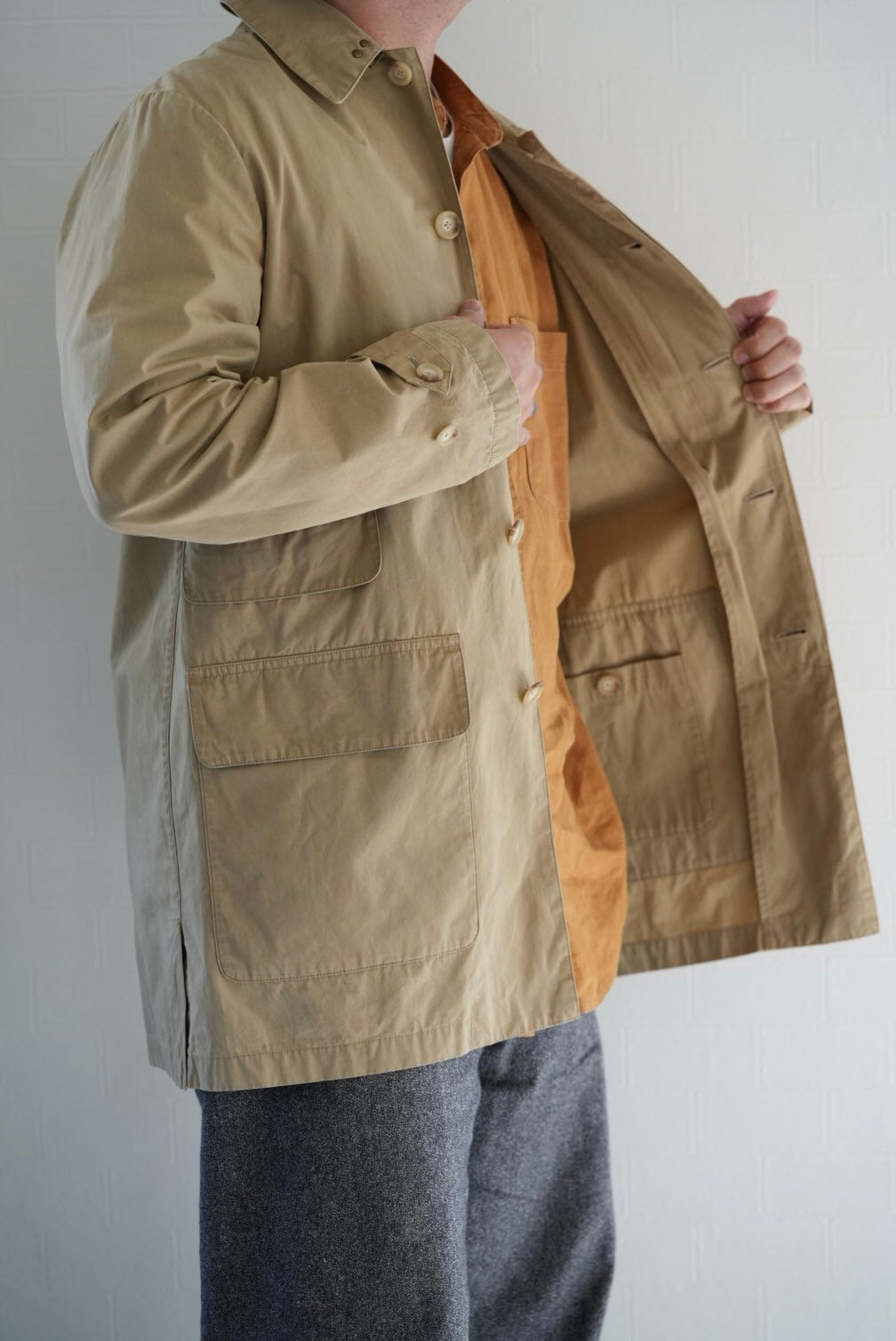 90's Ralph Lauren Cotton Poplin Coat.