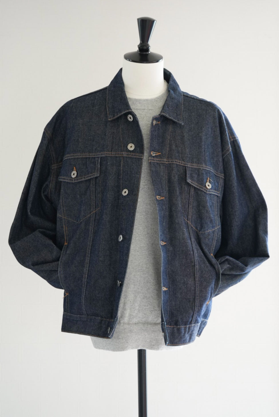<YONETOMI> RIGID CASHMERE SWEATER.