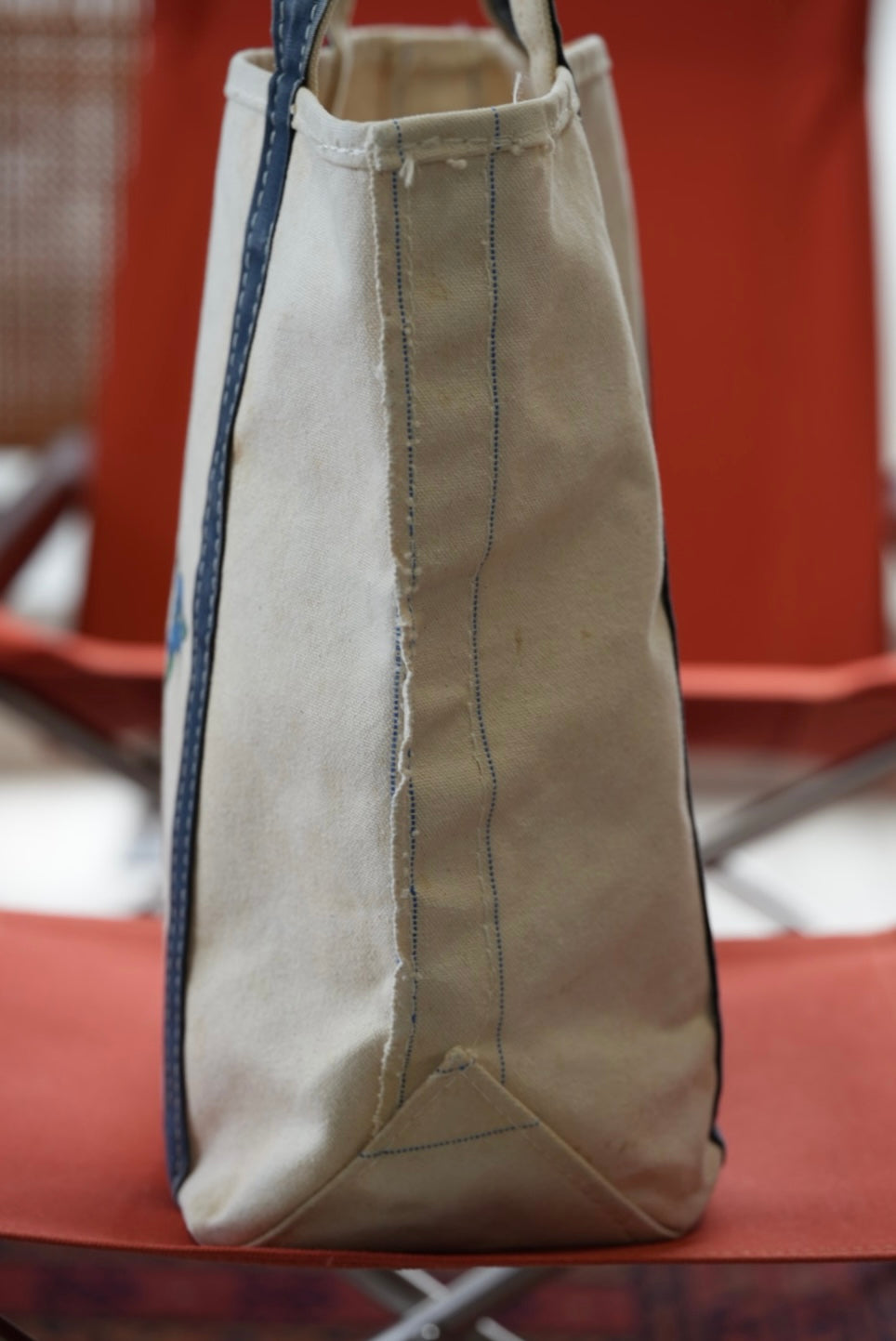 80's L.L.Bean Boat & Tote "Blueberry"