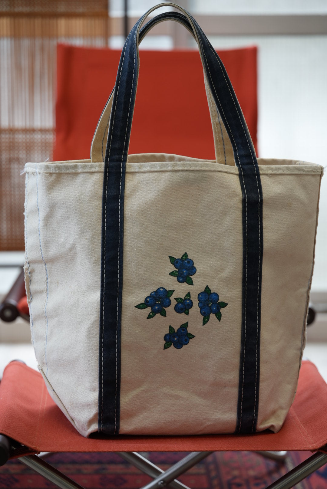 80's L.L.Bean Boat & Tote "Blueberry"