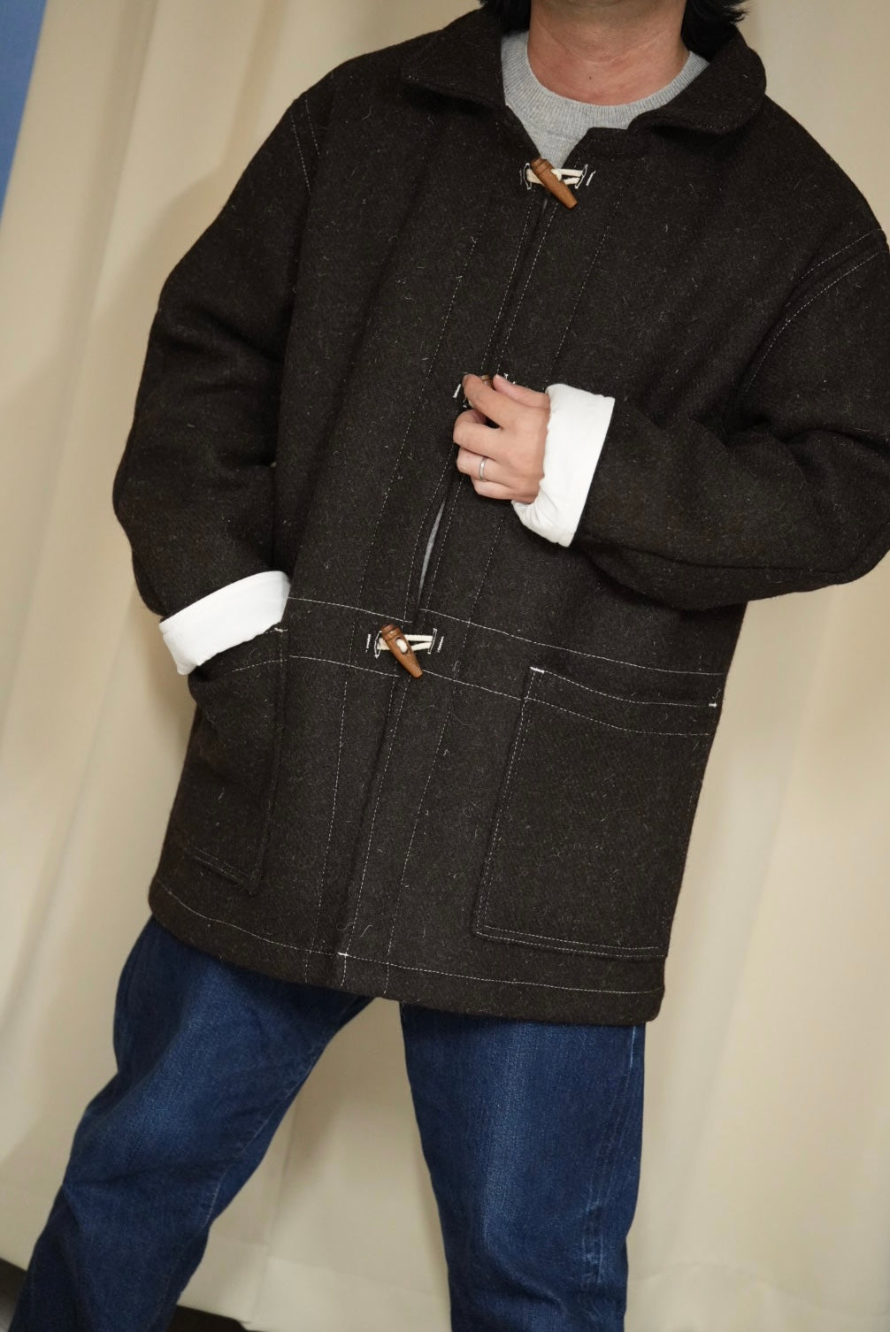 RJB clipper's カシミヤ混ウールジャケット　36 フラットヘッド RJB clipper´s カシミヤ混ウールジャケット 36 フラットヘッド