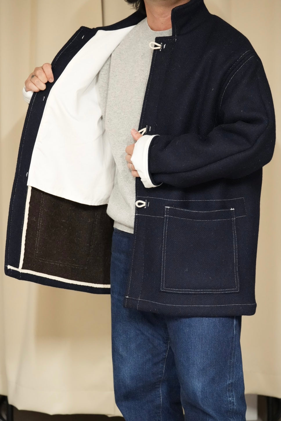 Tender Co. Duble Face Jacob Melton Ambler Coat. / TYPE:948