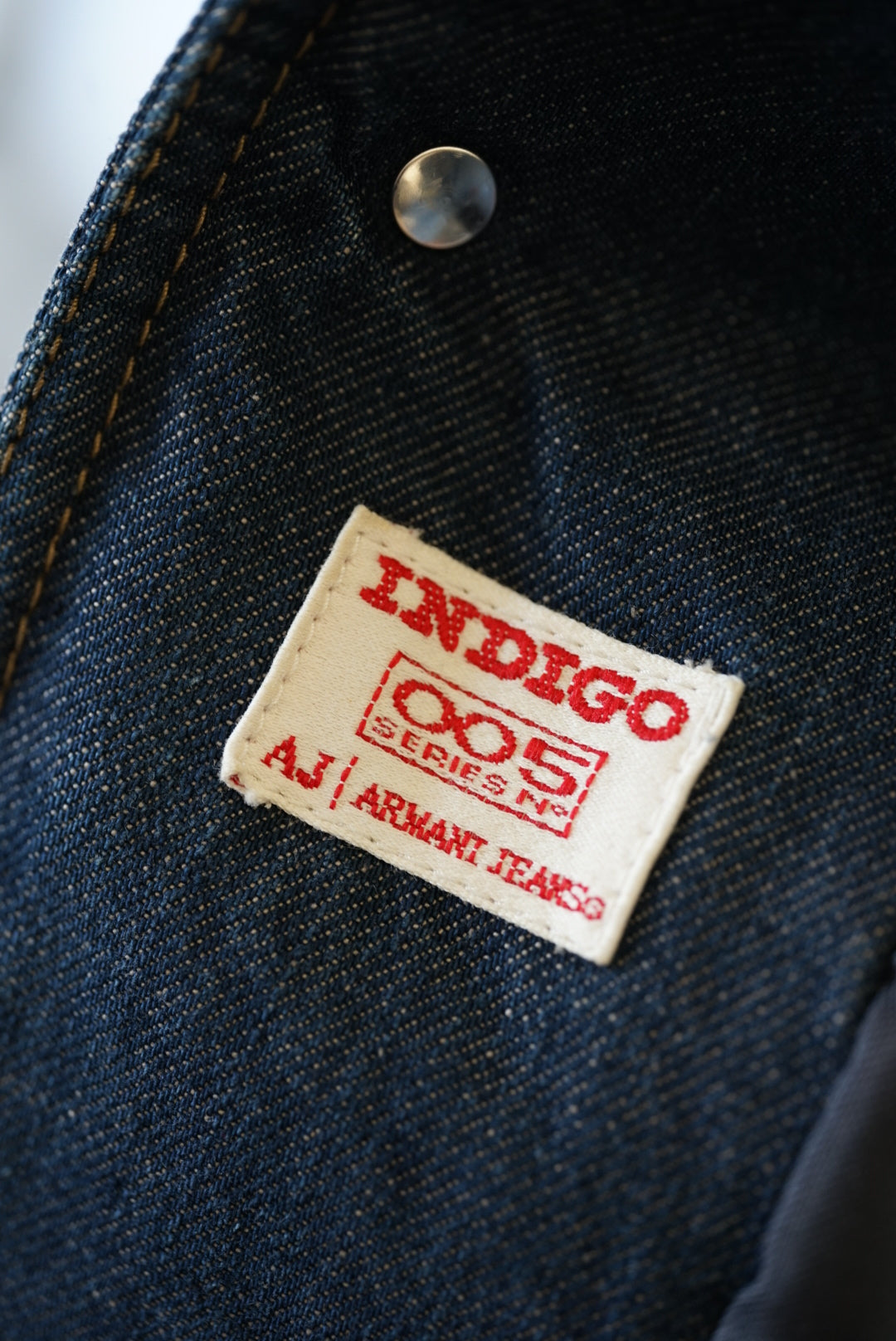 ARMANI JEANS Indigo Denim Jacket made in Italy.