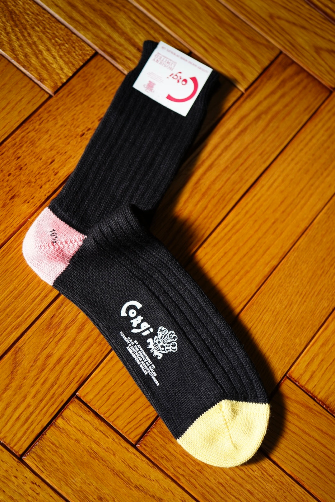 Corgi Heel & Toe Socks. -Black-