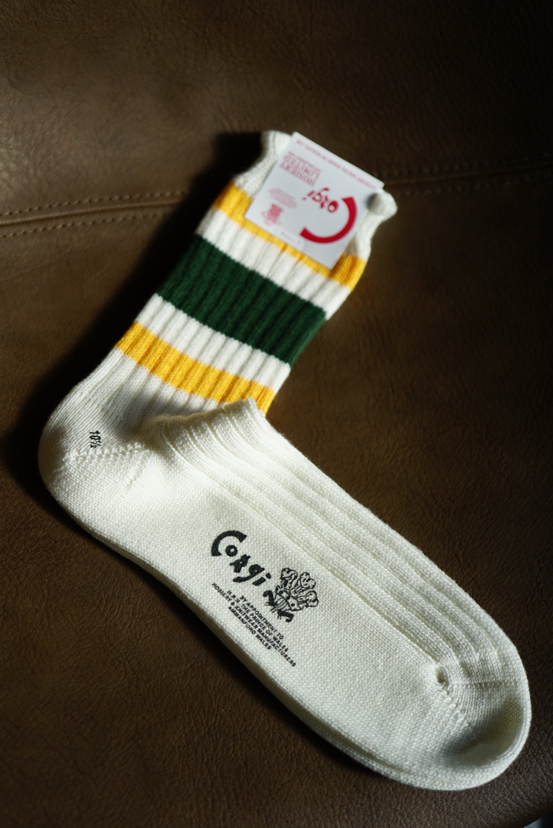 Corgi Sports Line Socks. -Yellow/Green-