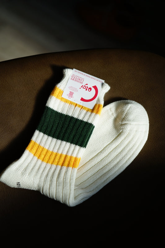 Corgi Sports Line Socks. -Yellow/Green-