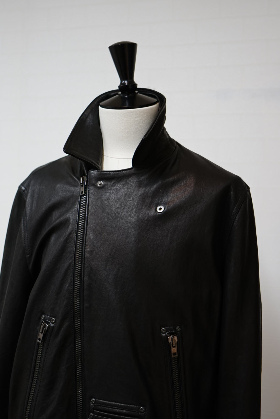 14's Maison Martin Margiela Leather Jacket. -Black-