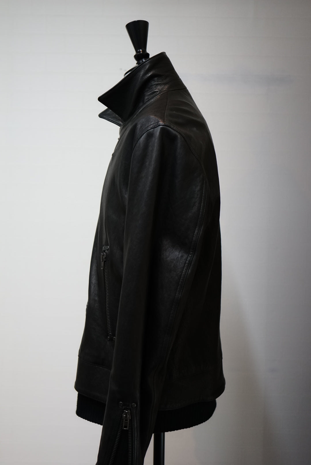 14's Maison Martin Margiela Leather Jacket. -Black-