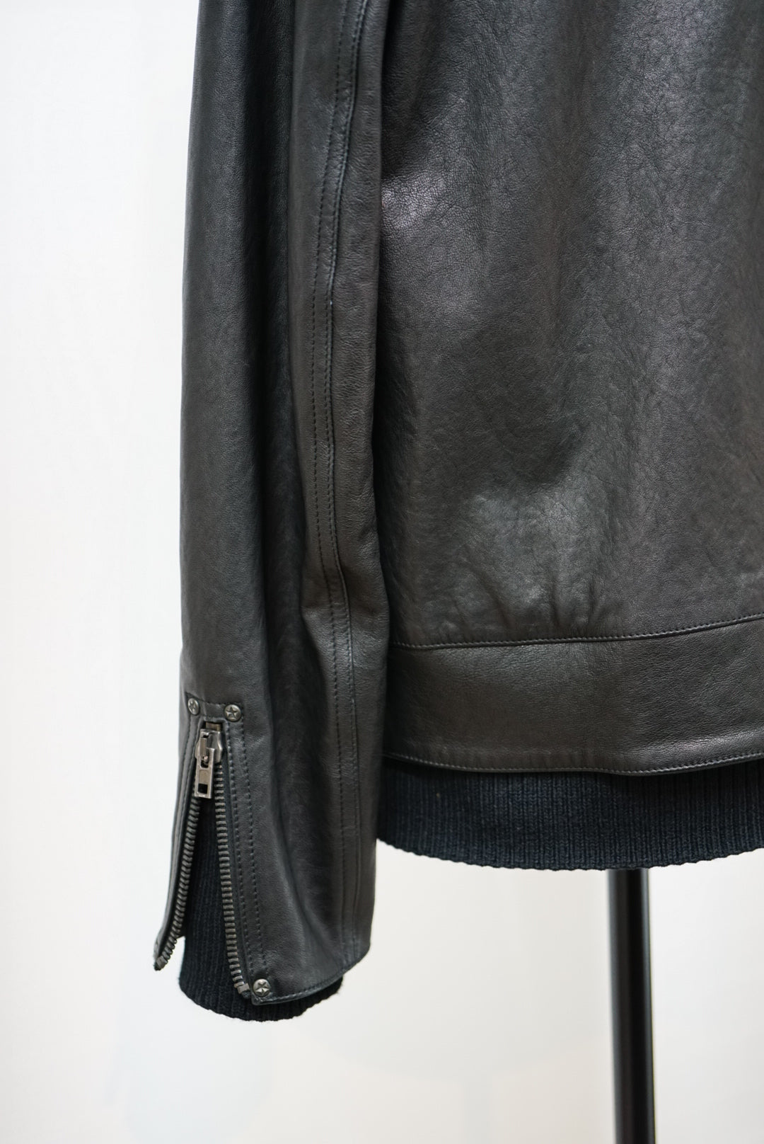 14's Maison Martin Margiela Leather Jacket. -Black-