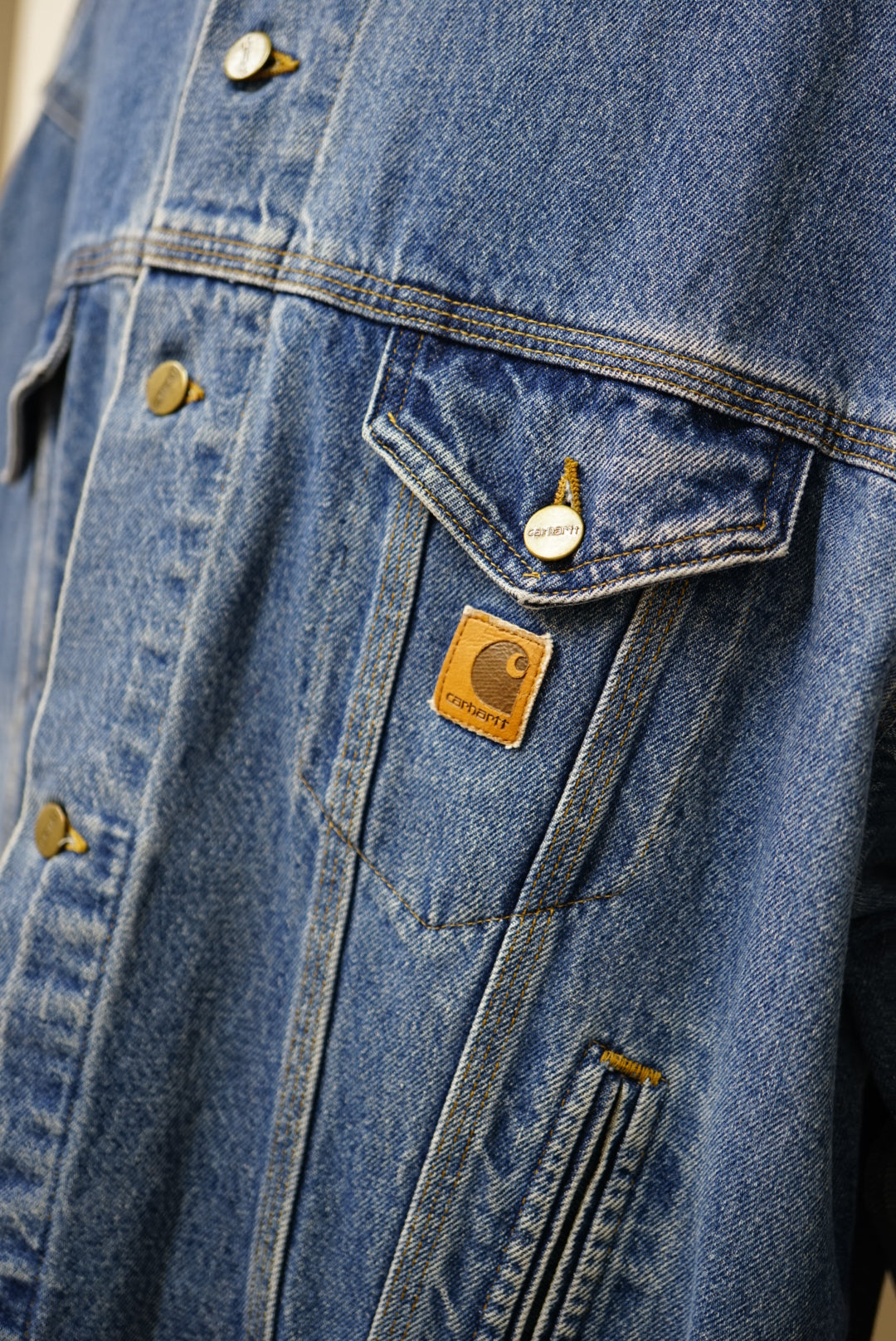 90's Carhartt Denim Jacket made in USA.