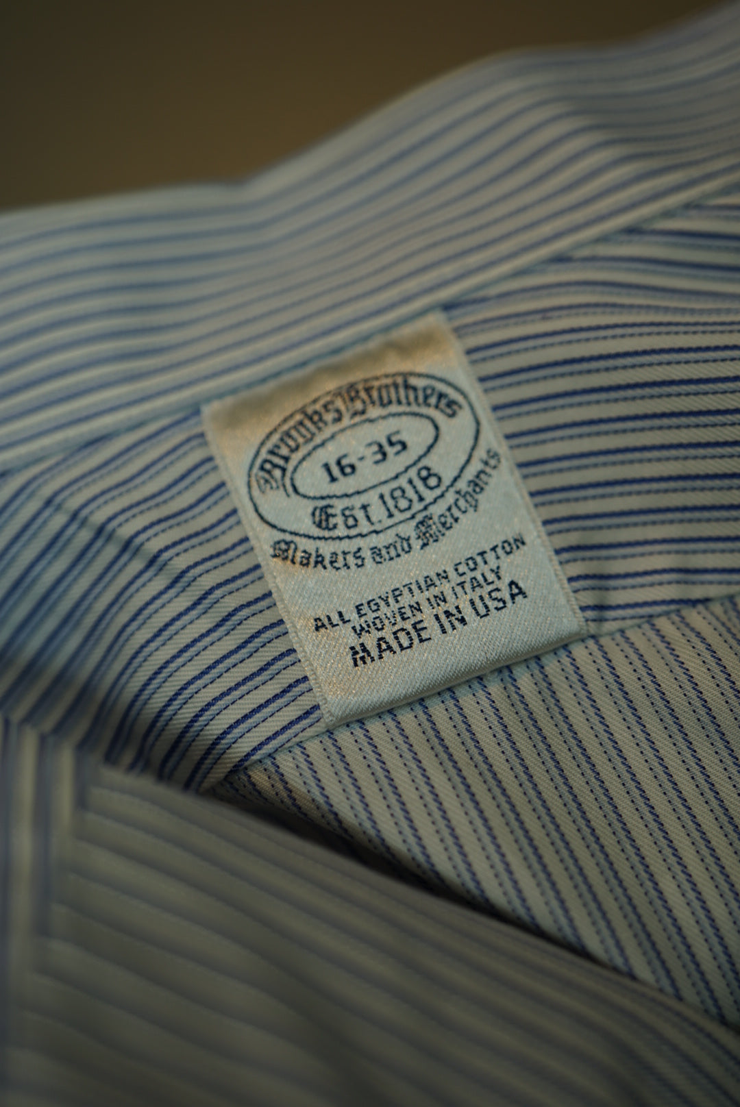 Brooks Brothers Striped Shirt made in USA.