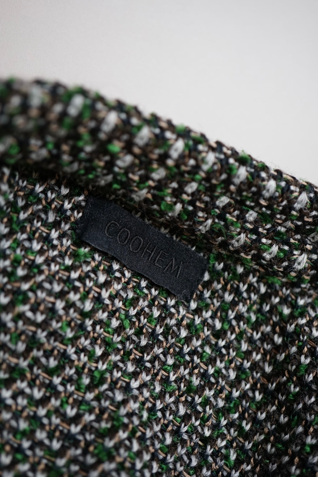 COOHEM "FINE TWEED SHIRT".