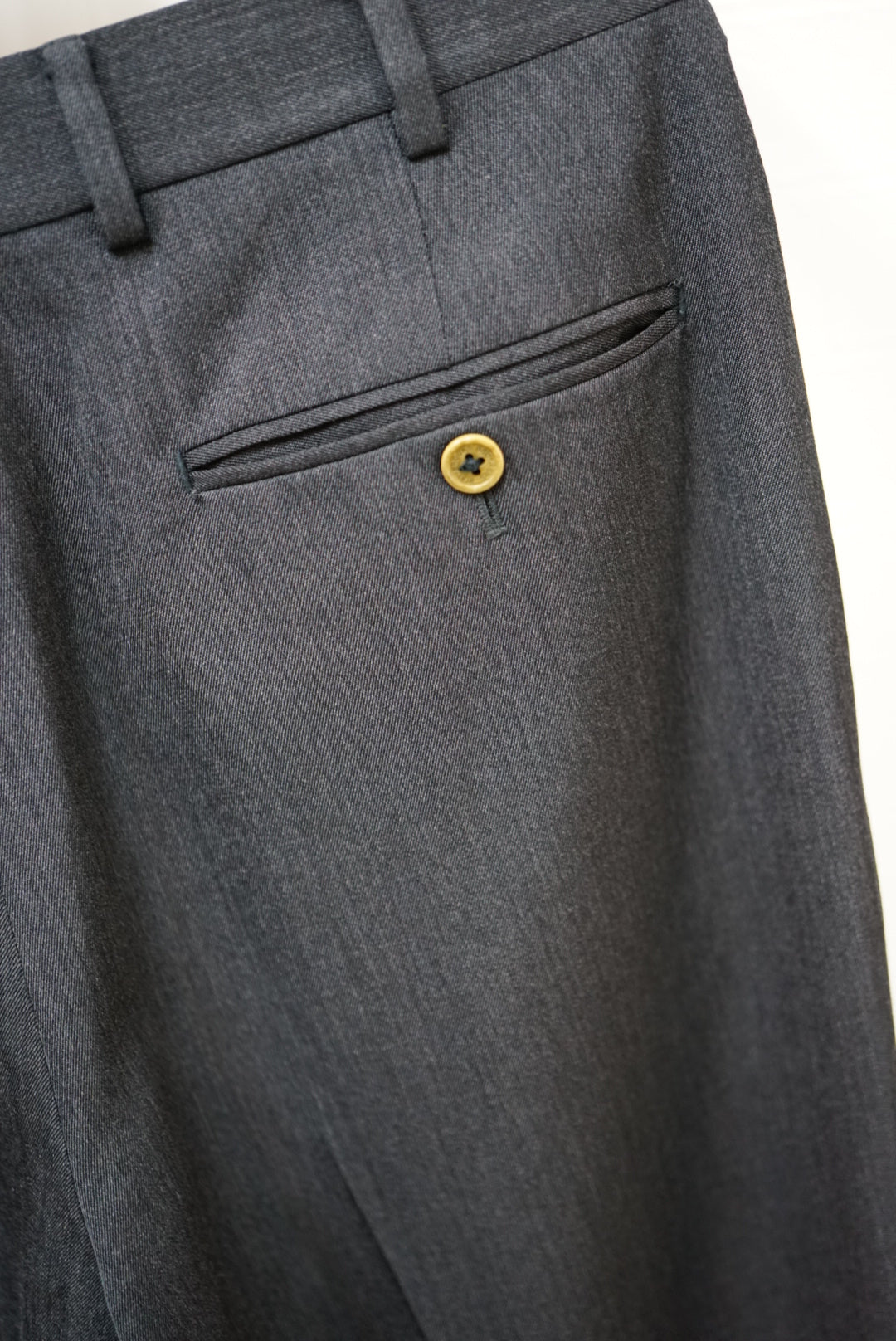 Brooks Brothers Wool Tuck Trousers.