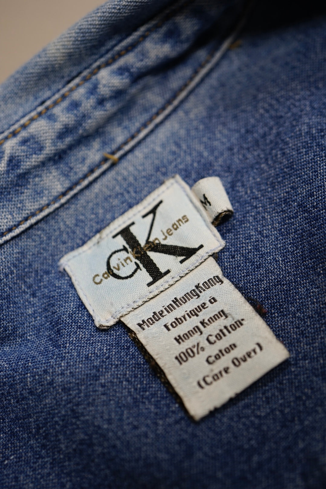 90's Calvin Klein Denim Work Shirt.