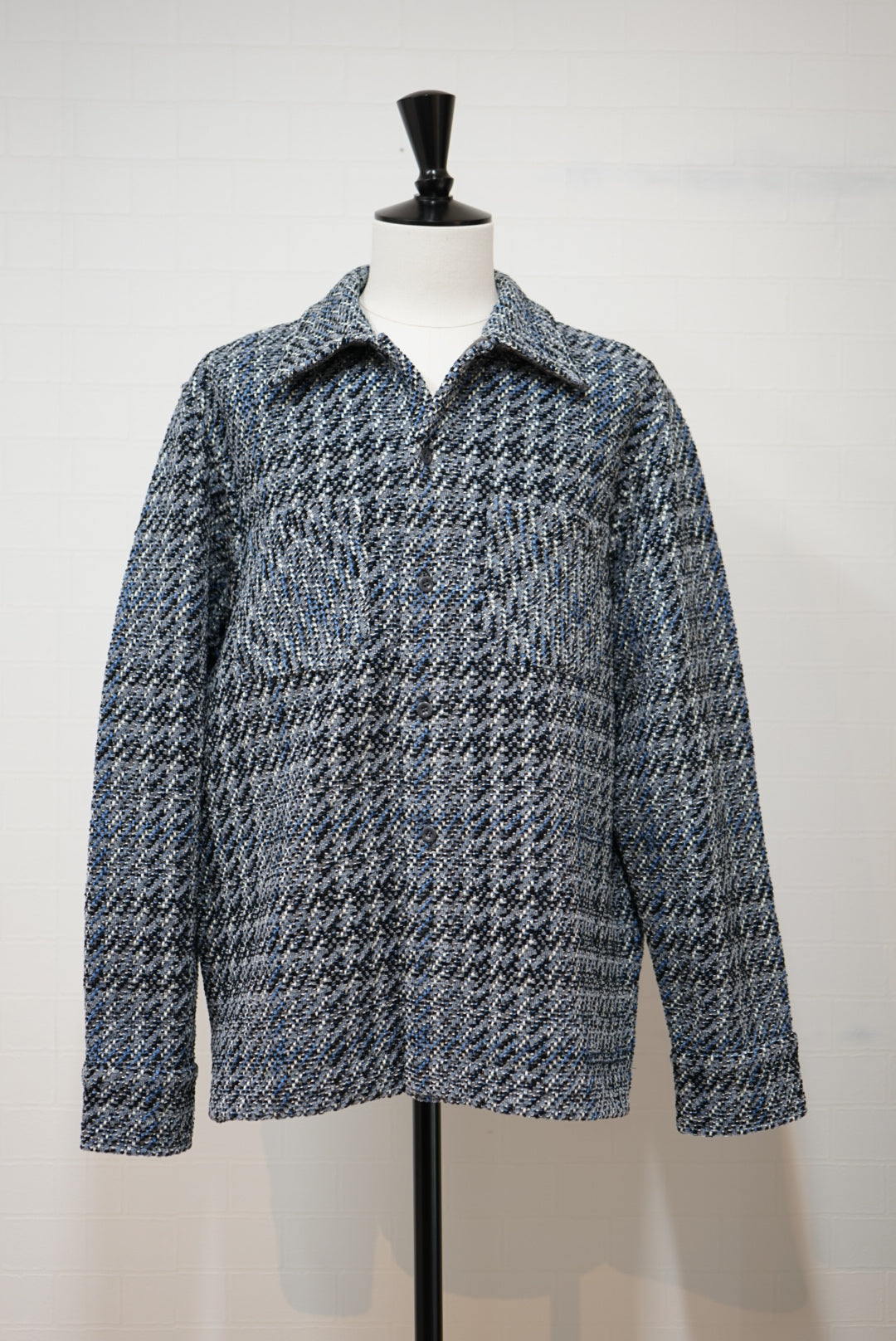 COOHEM "Velvet Check Tweed Jacket"