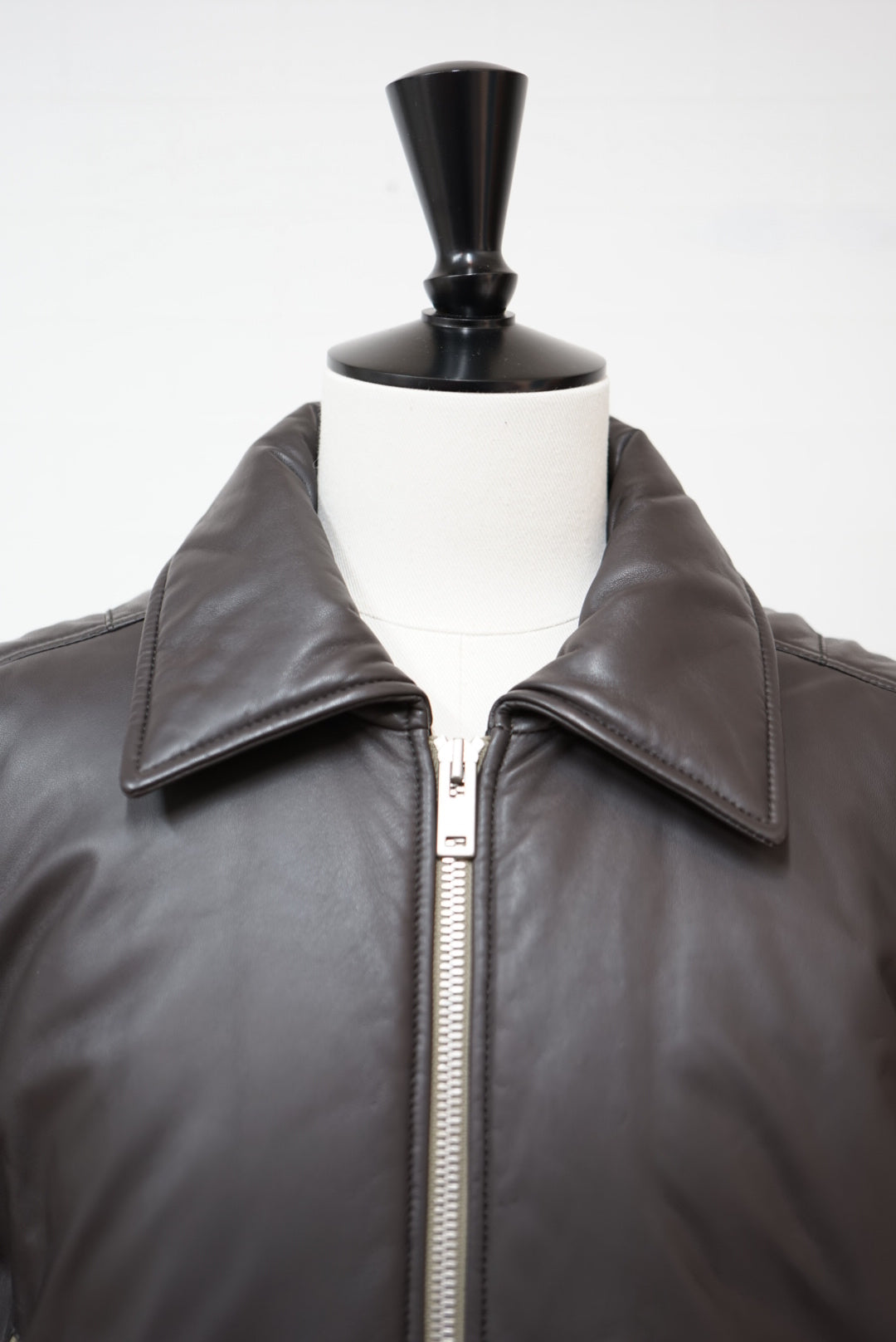 16's Maison Margiela ⑩ Leather × Padded Flight jacket.  -Dead Stock-