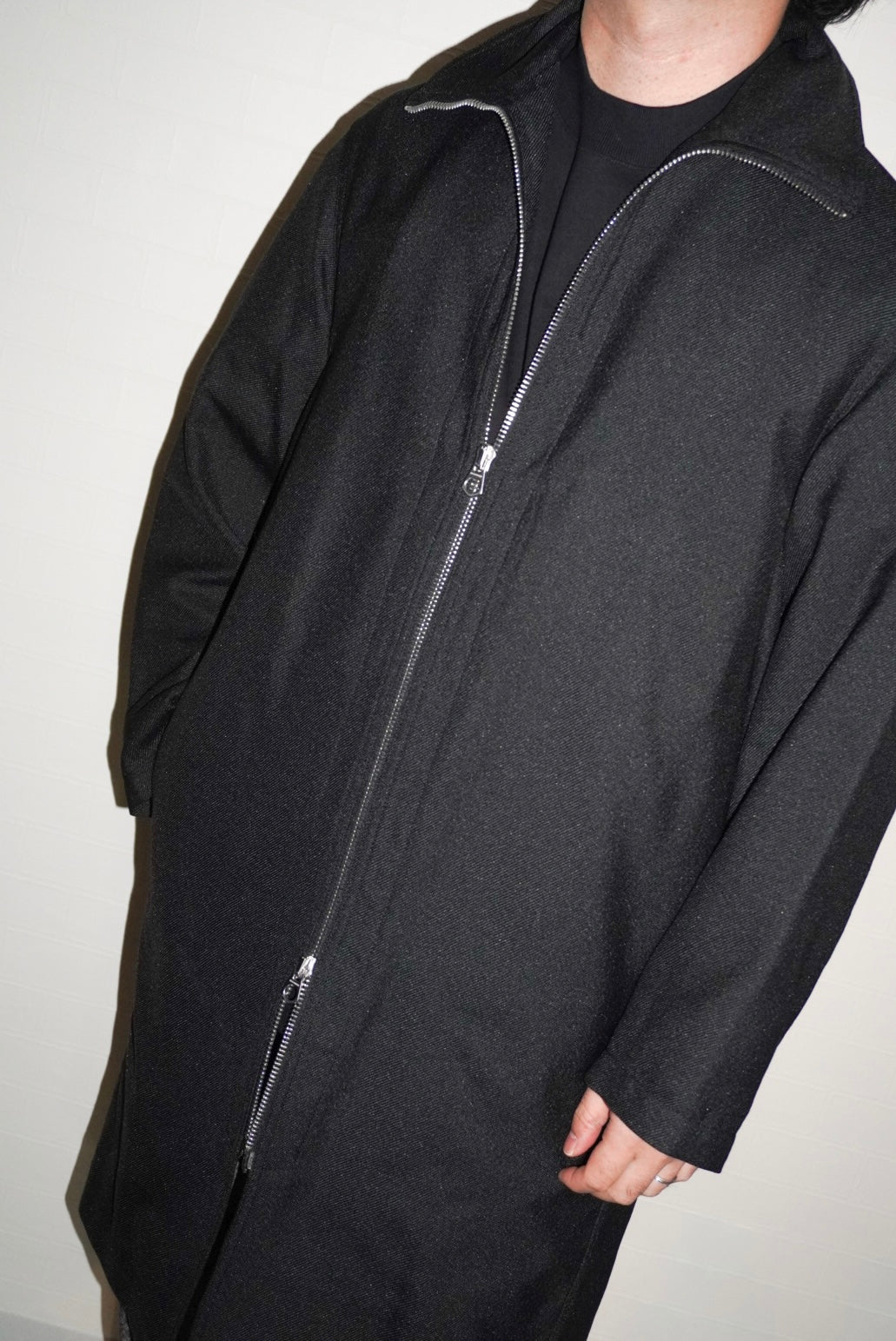 JIL SANDER Zip-up Coat made in Italy.