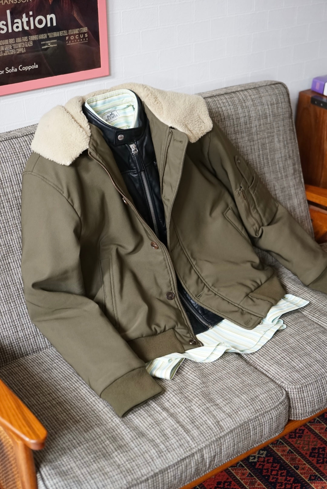 14's Maison Martin Margiela REPLICA "1941's Military  Bomber" made in Italy.