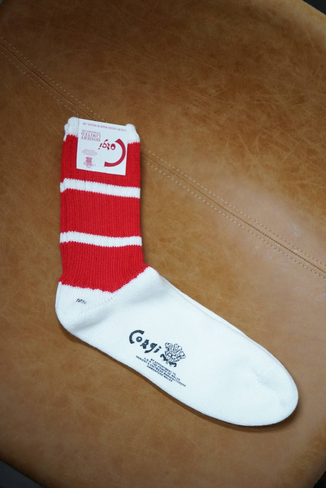 Corgi Sports Line Socks. -Red-