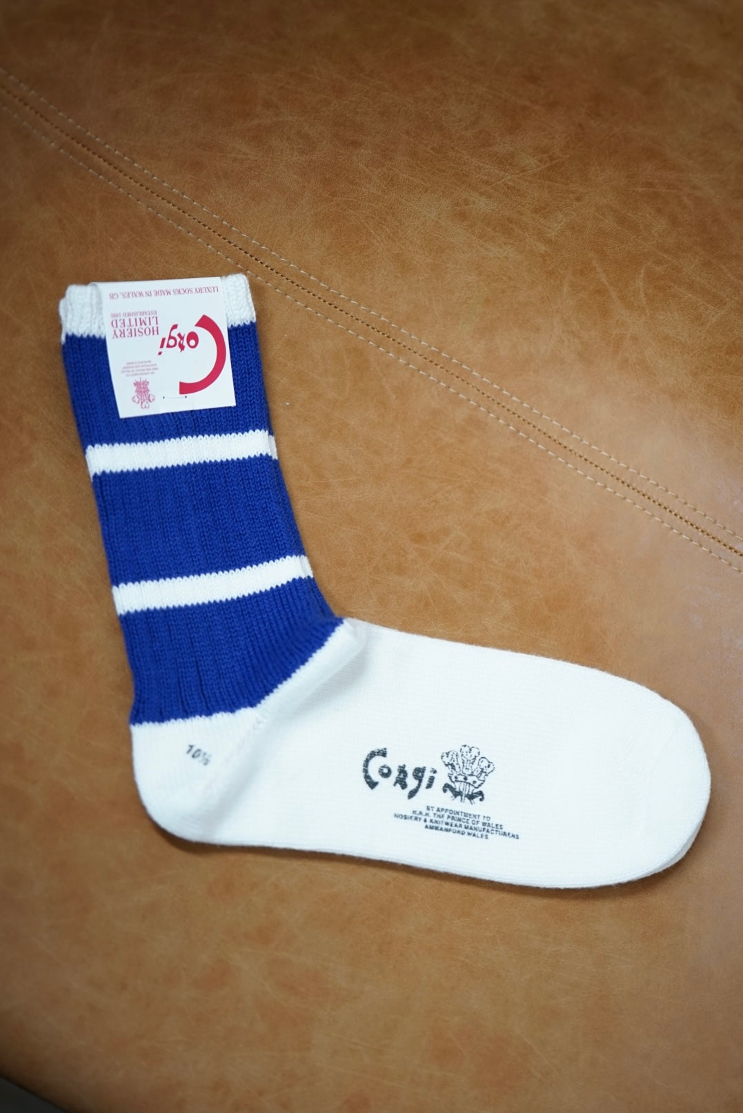 Corgi Sports Line Socks. -Blue-