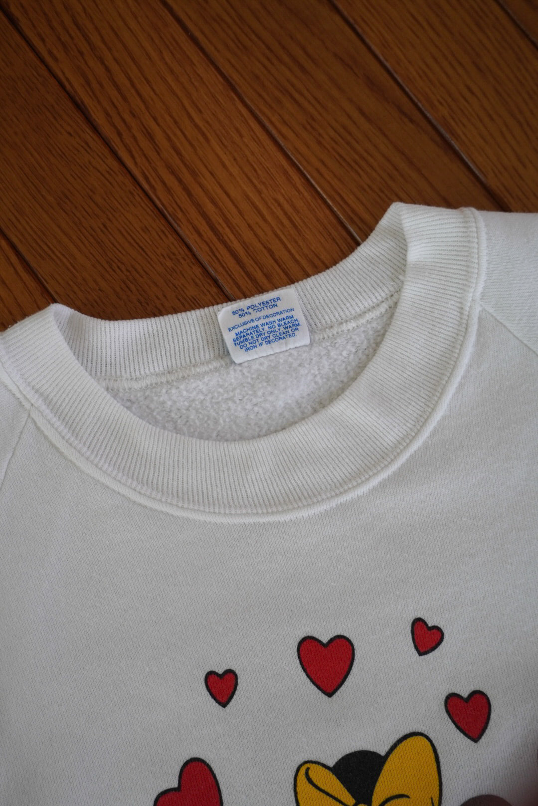 80's Walt Disney "Minnie Mouse" Sweat shirt made in USA.