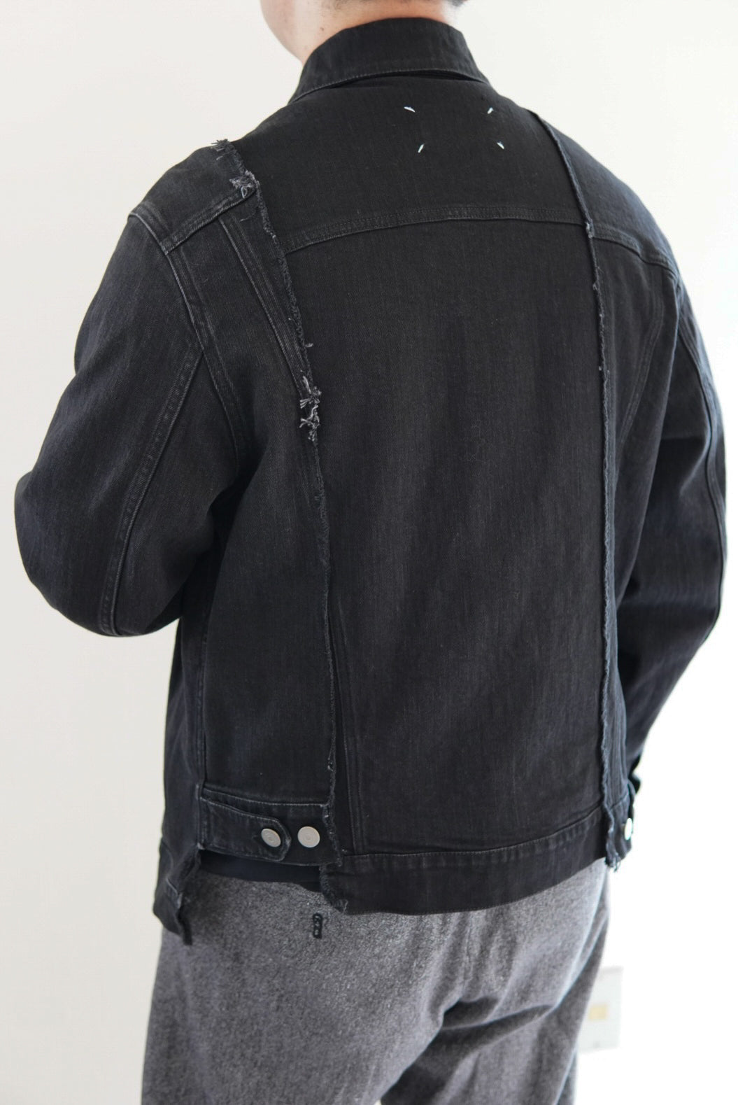 Maison Margiela Black Denim Jacket made in Italy.