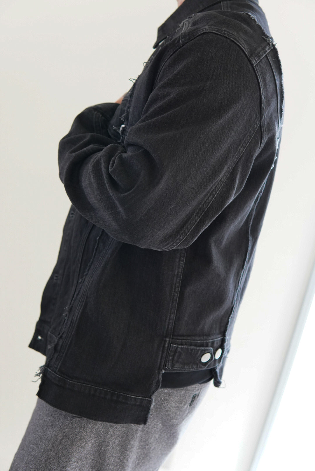 Maison Margiela Black Denim Jacket made in Italy.