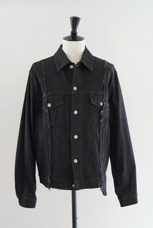 Maison Margiela Black Denim Jacket made in Italy.
