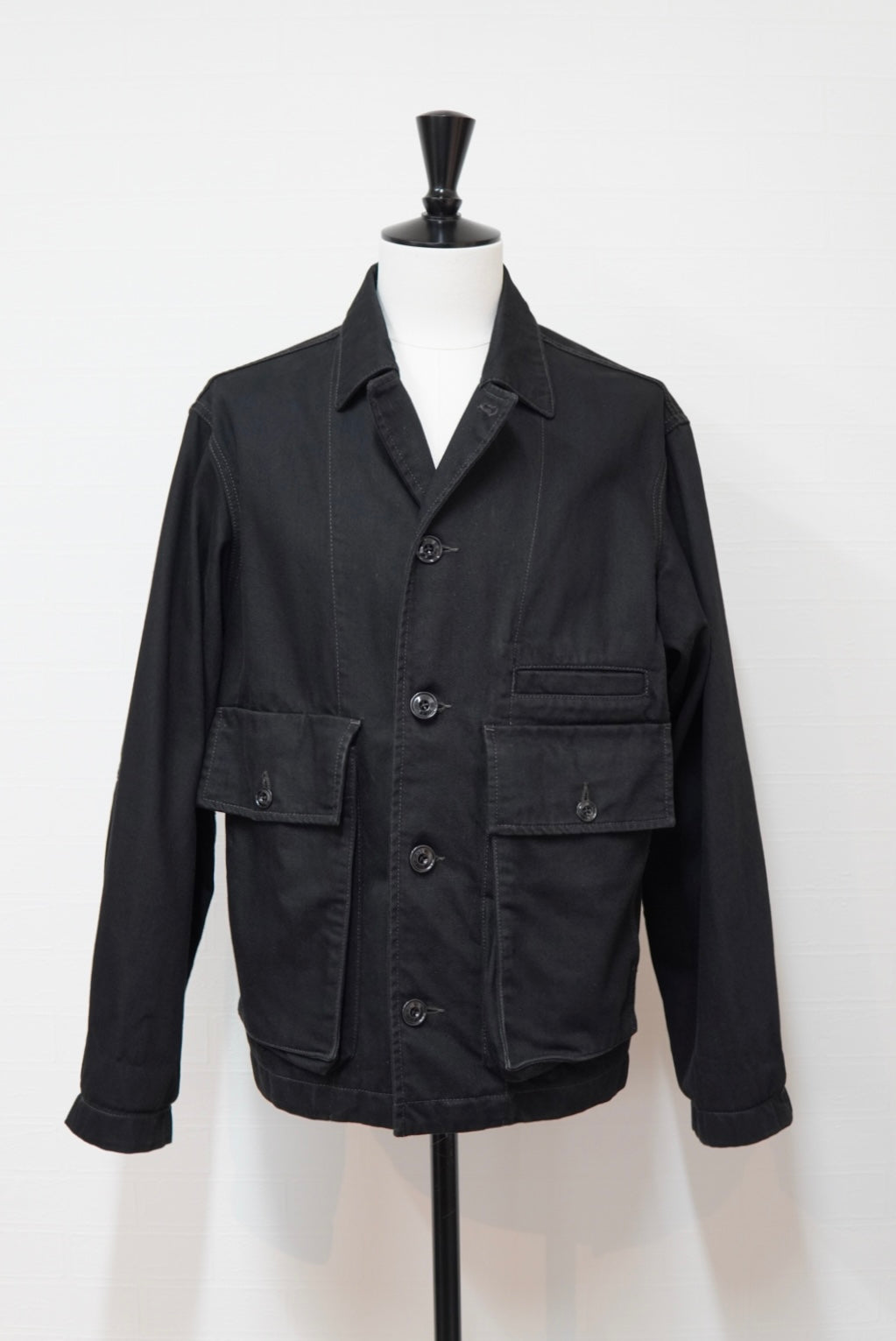 LEMAIRE Black Denim Boxy Jacket.