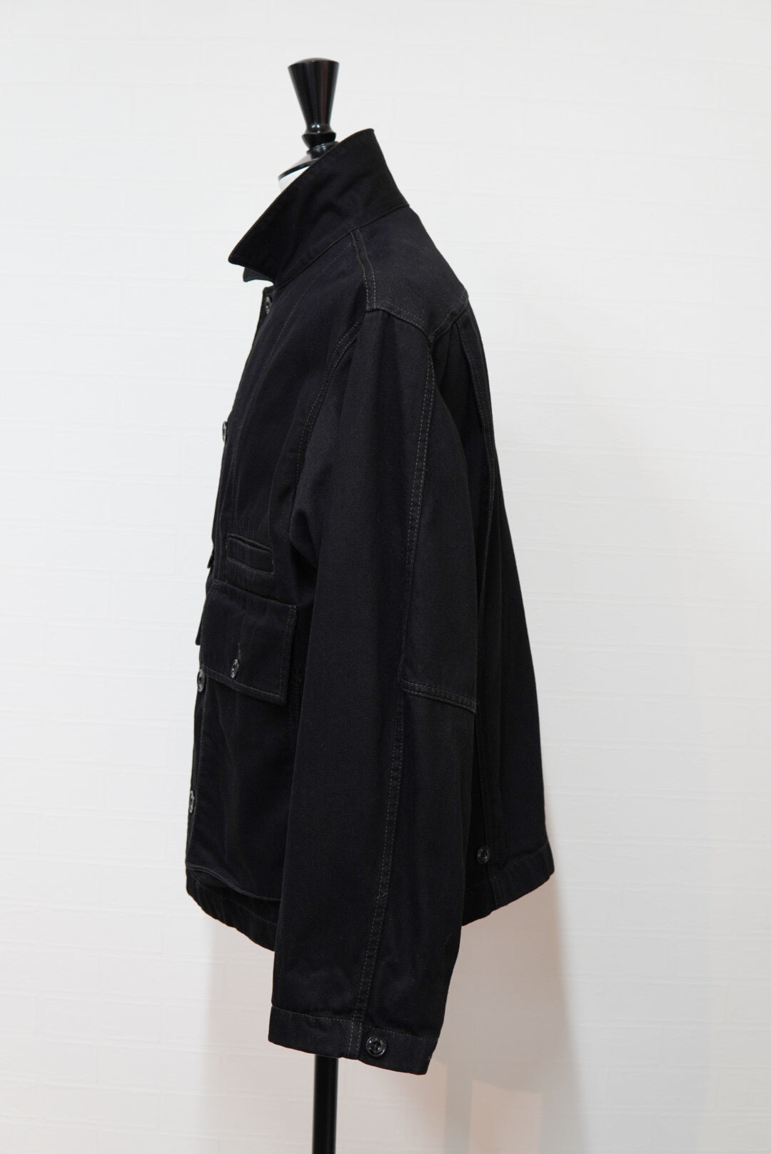 LEMAIRE Black Denim Boxy Jacket.