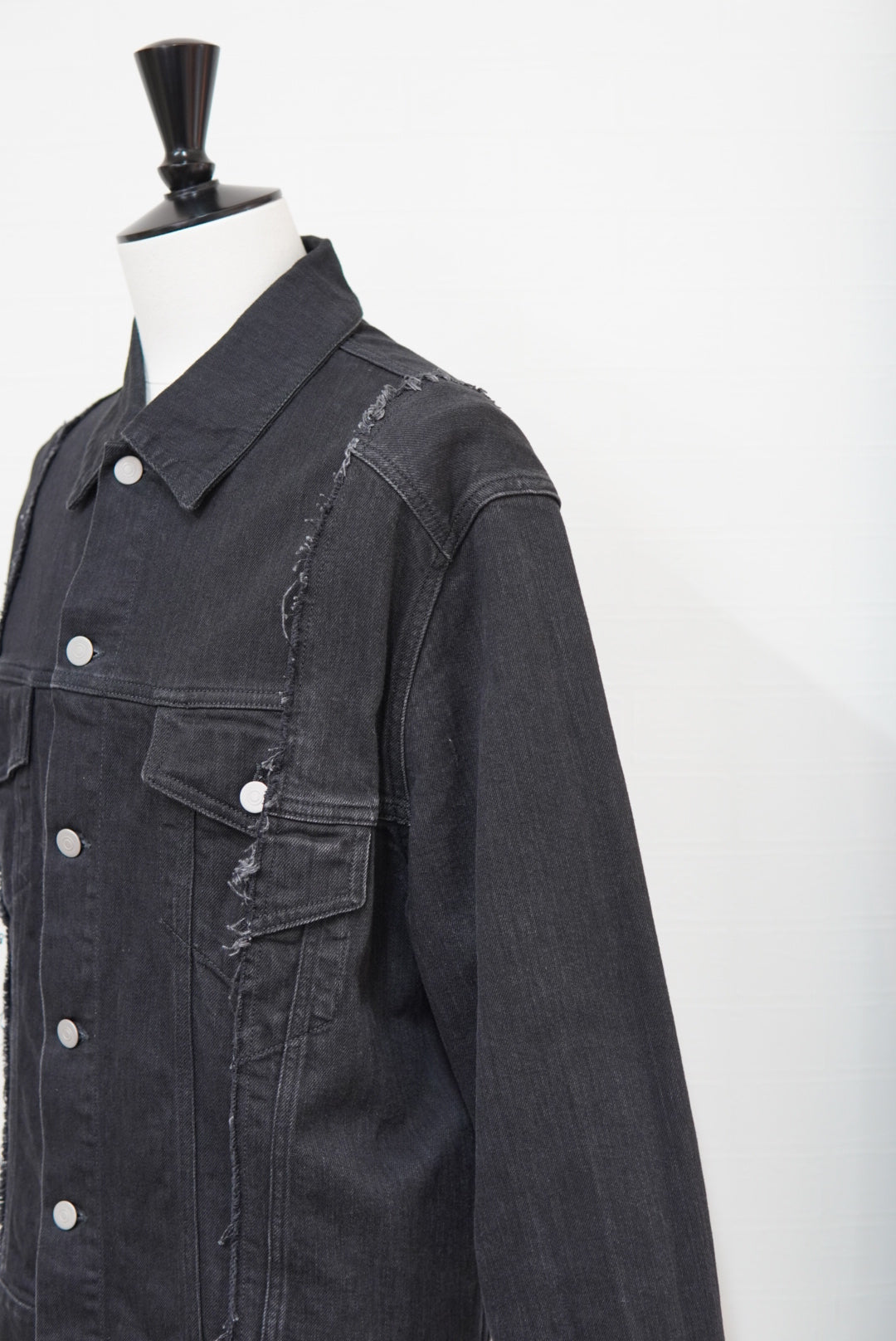 Maison Margiela Black Denim Jacket made in Italy.