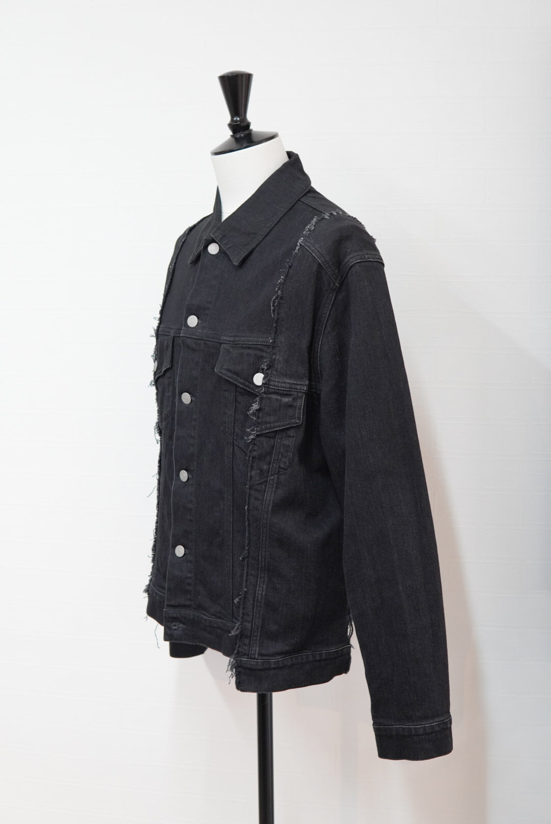 Maison Margiela Black Denim Jacket made in Italy.