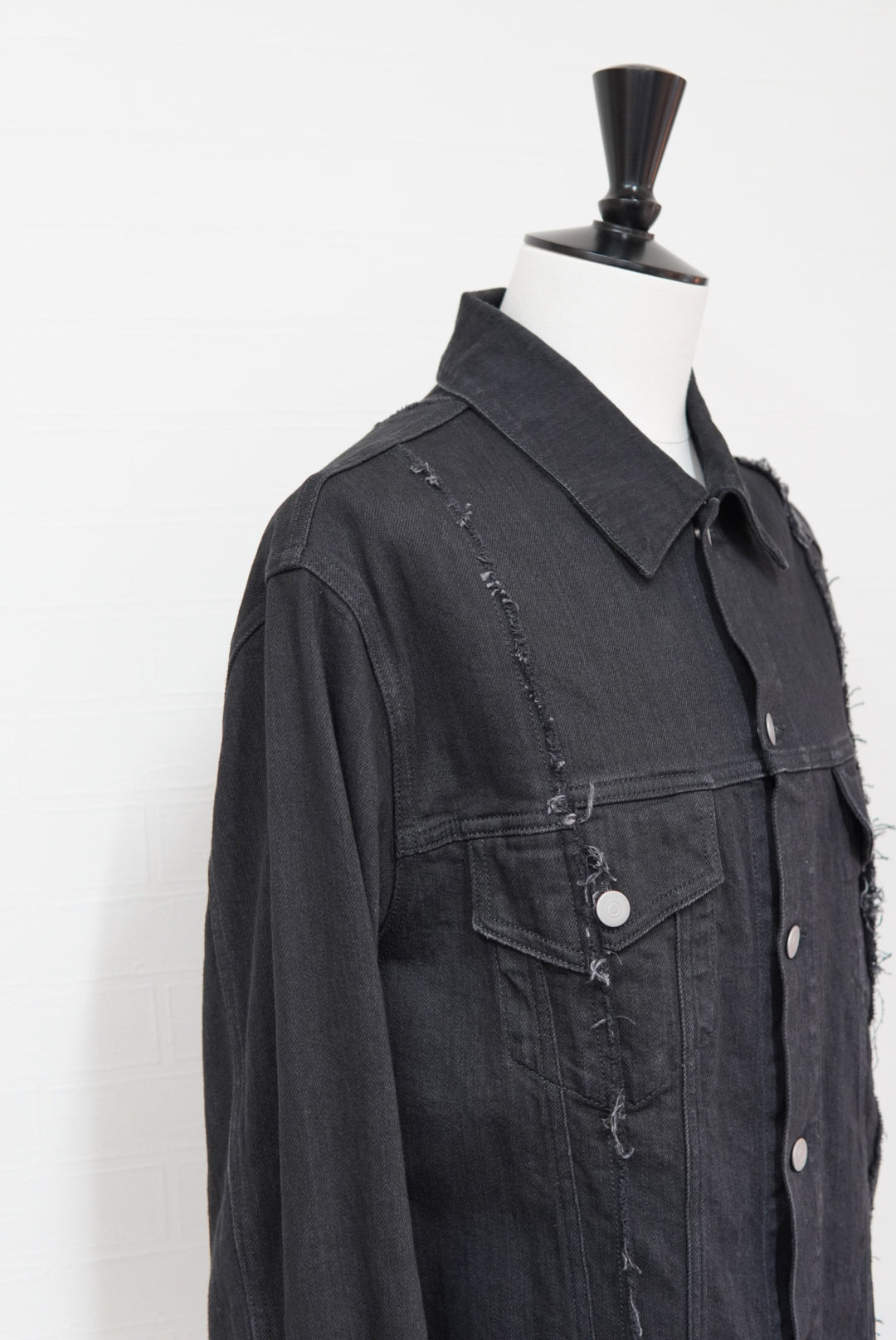 Maison Margiela Black Denim Jacket made in Italy.