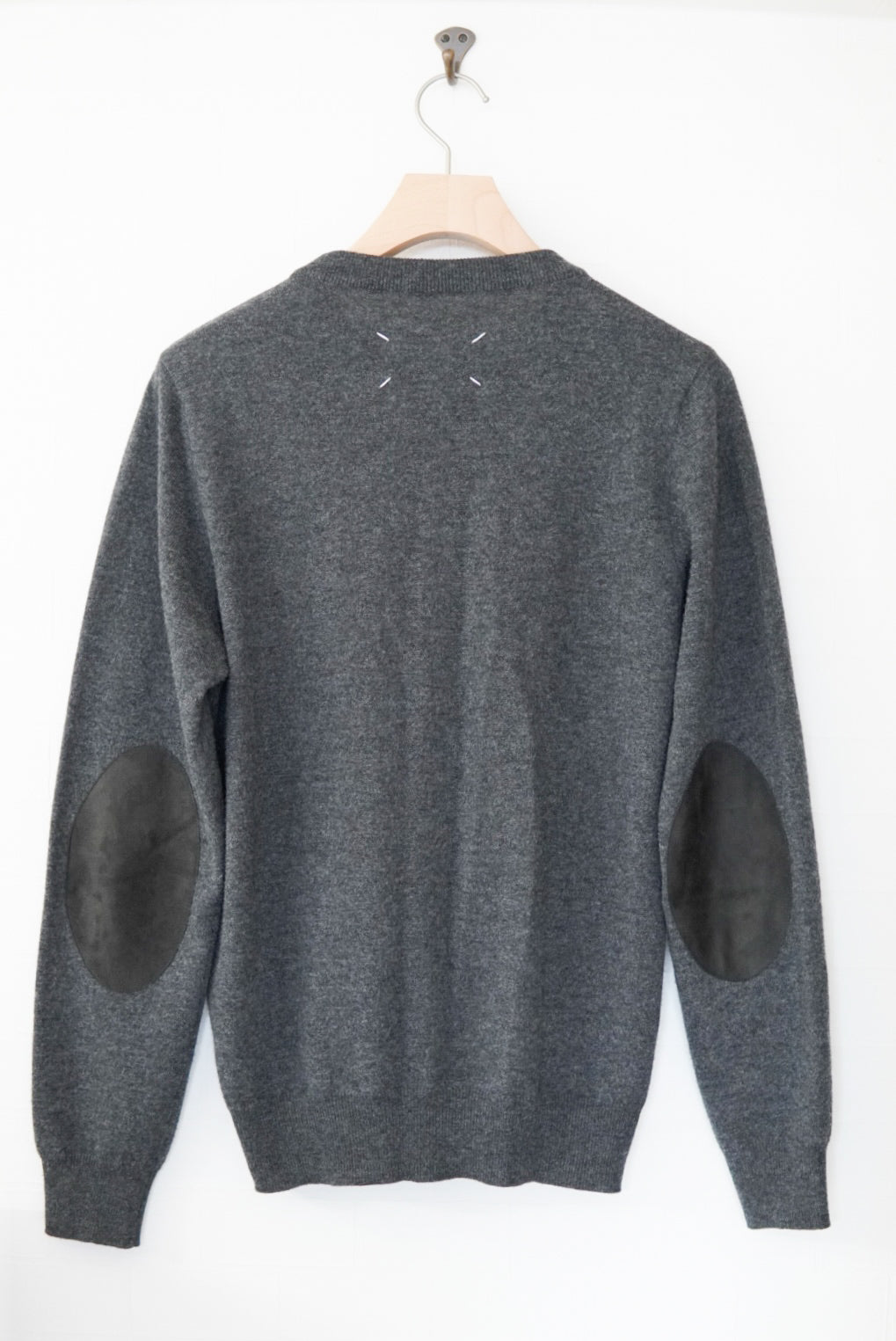 2014s Maison Martin Margiela Elbow Patch Sweater made in Italy.