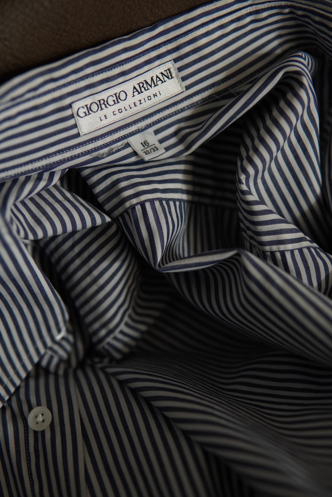 GIORGIO ARMANI LE COLLEZIONI STRIPED SHIRT.