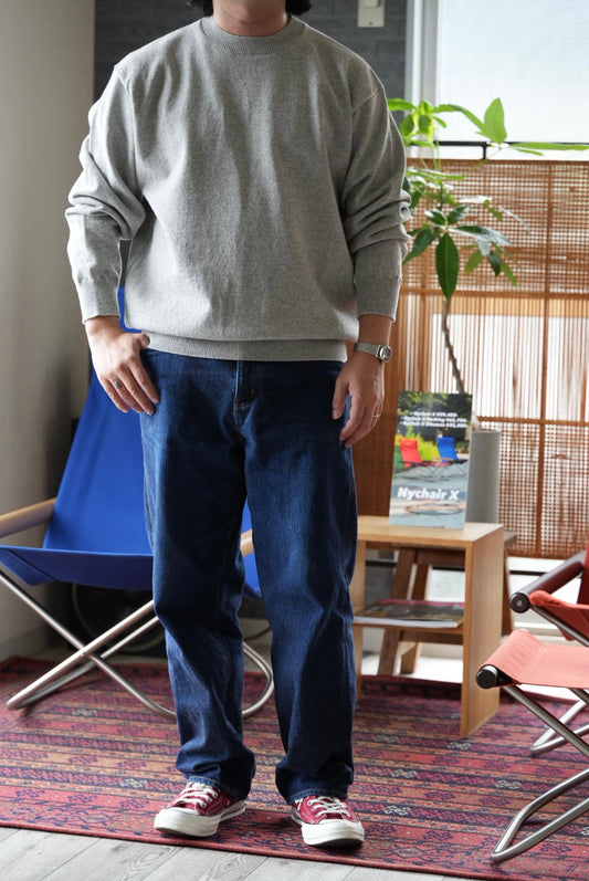 <YONETOMI> RIGID CASHMERE SWEATER.