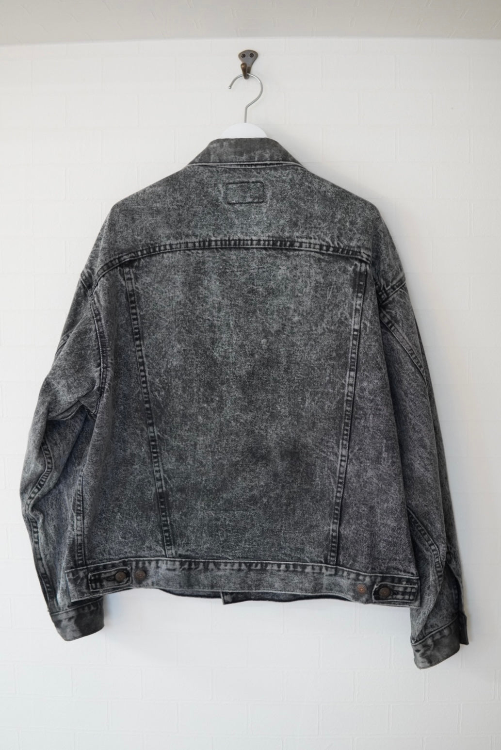 1988s Levi's 70507-0253 Black Denim Jacket made in USA.